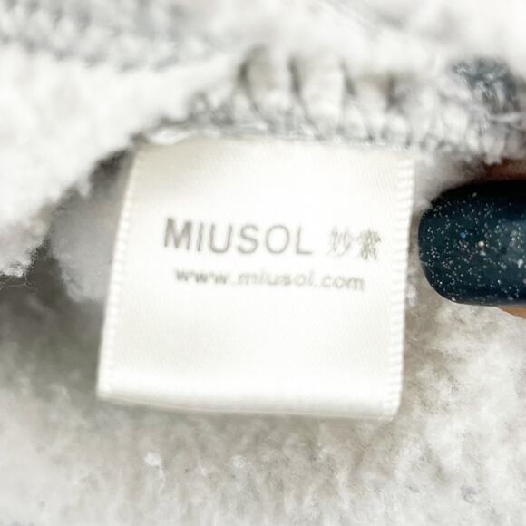 Miusol Pullover Sweatshirt Hoodie Zip Snap Streetwear Style Athleisure Track - Picture 6 of 7